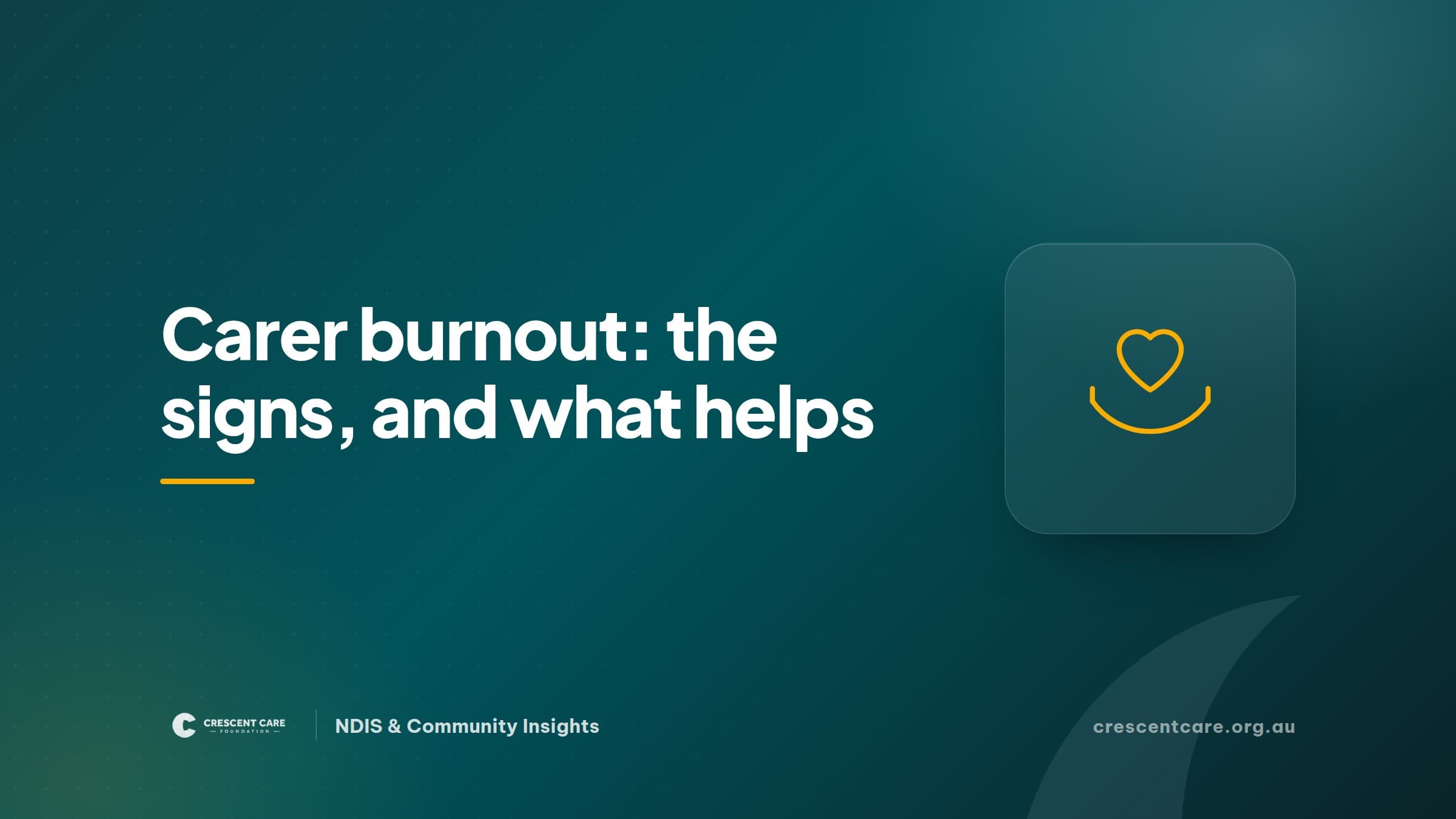 Carer Burnout: Recognising the Signs and Getting Support
